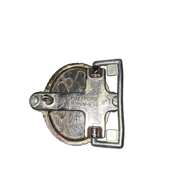 Large Pyrite Agate Belt Buckle Whimsygoth Mystical Strength Protection & Courage - Picture 2 of 2